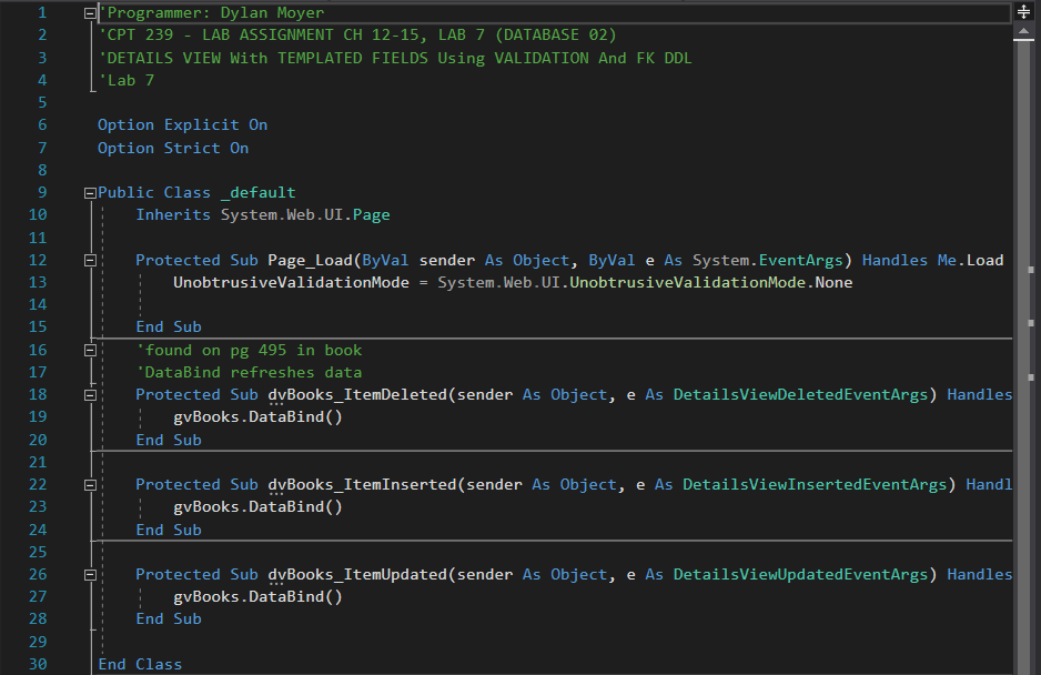 Books Database Code