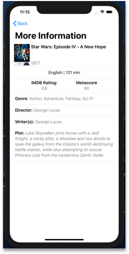 Movie Information Part of Application