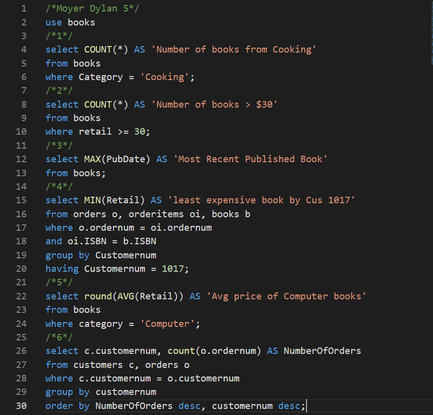 SQL Scripts code 4