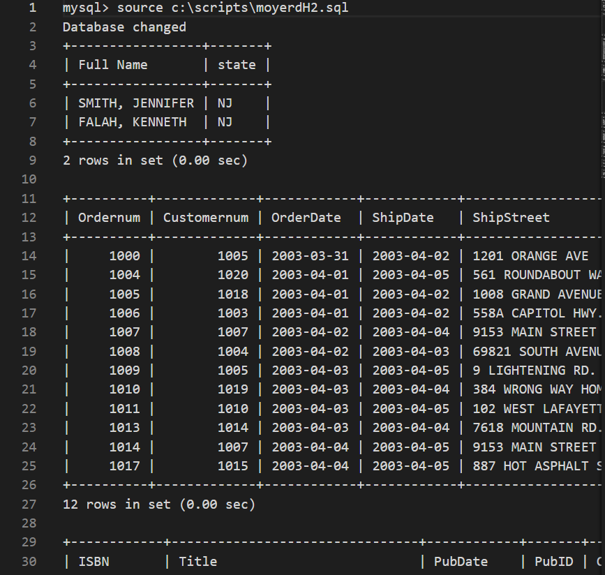 Script Output code 1